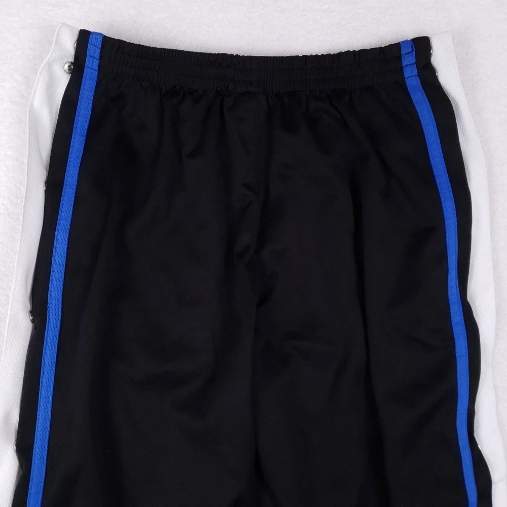 And1 Snap Track Pants Mens Large Tear Away Basketball Black Y2K Streetball Baggy